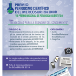 Mercosur invita a periodistas científicos y fotógrafos a un concurso Premio de Periodismo Científico del Mercosur