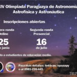 Estudiantes paraguayos ya pueden inscribirse a la Olimpiada de Astronomía y Astronáutica 2022 olimpiada paraguaya de astronomía