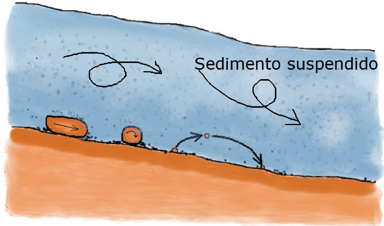sedimentos suspendidos