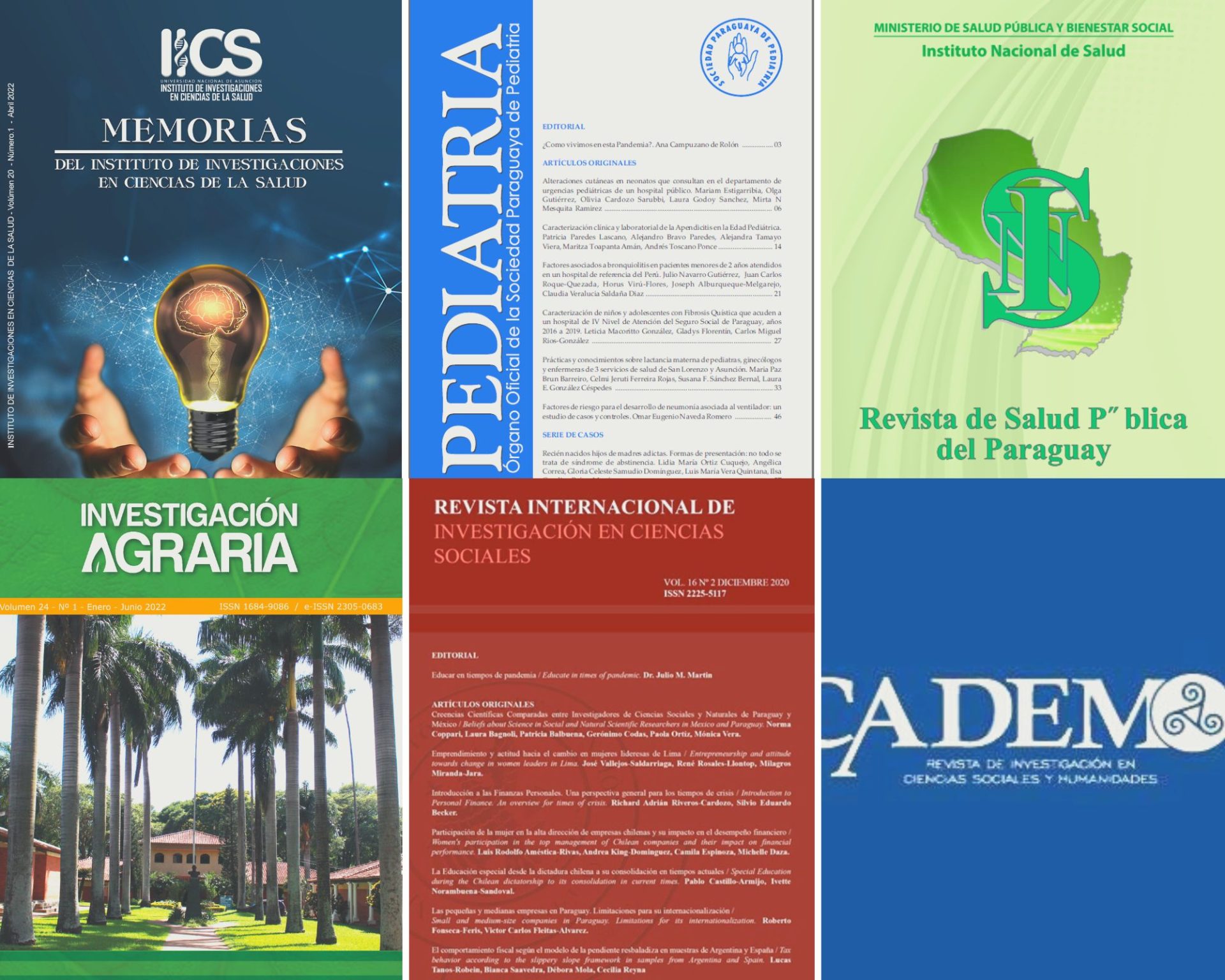 Revistas científicas paraguayas con mayor impacto