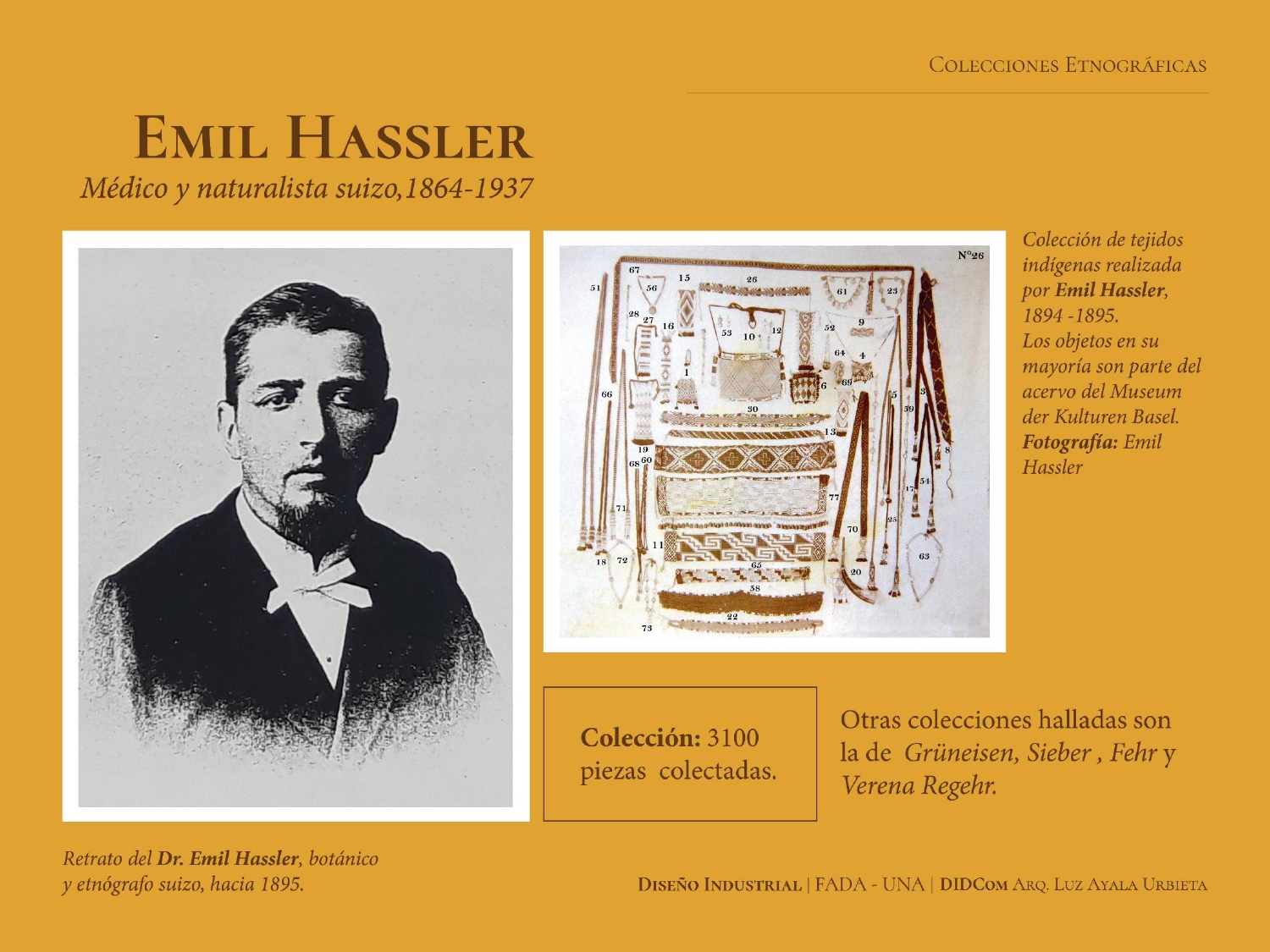Diapositiva sobre la investigación acerca del acervo de Emilio Hassler