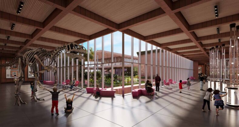 diseño interno del Museo de Ciencias