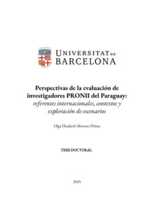 carátula de la tesis doctoral sobre el pronii de OLga Moreno