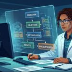 Cómo conseguir financiamiento para investigar: nuevo taller práctico de formulación de proyectos Una investigadora creando su proyecto de investigación