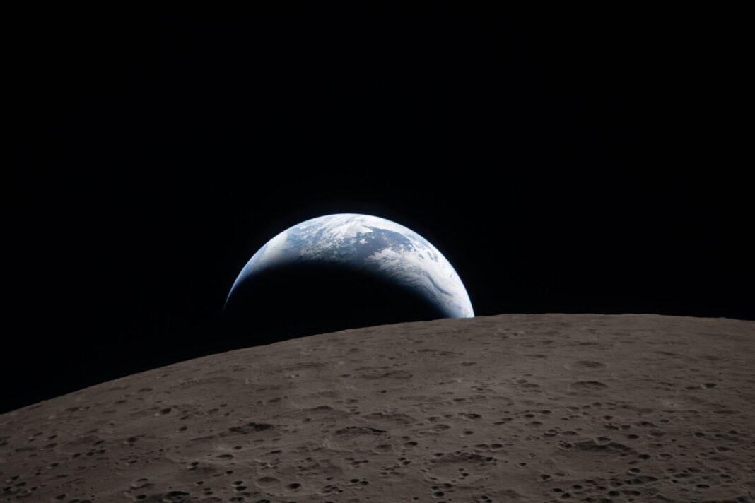 Nasa - Ciencia del Sur La Tierra y la Luna, desde Artemis II.