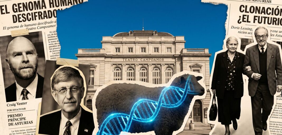 Venter - Ciencia del Sur Se ve al científico Craig Venter en el teatro campoamor. También a la Oveja Dolly.