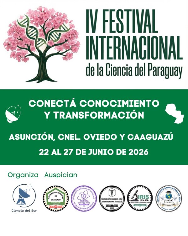 flyer del iv festival internacional de la ciencia del paraguay